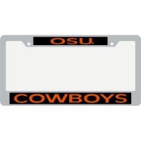 Oklahoma State Metal Inlaid Acrylic License Plate Frame