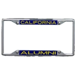 California Metal Alumni Inlaid Acrylic License Plate Frame