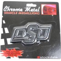 Oklahoma State Chrome Auto Emblem