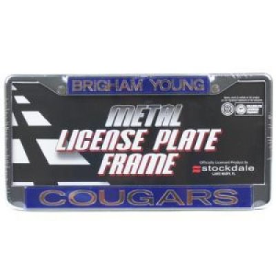 Byu Metal Inlaid Acrylic License Plate Frame