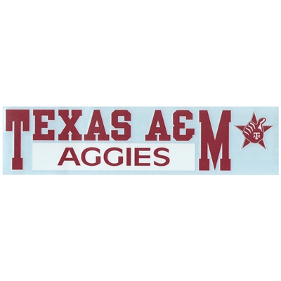 Texas A&m 3"x10" Transfer Decal - Color