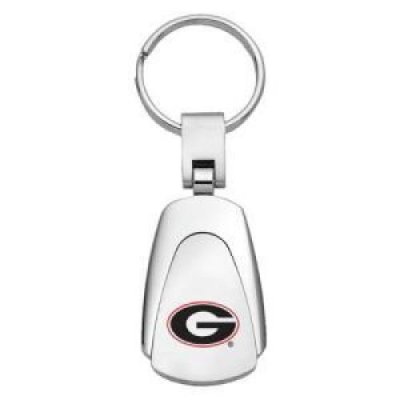 Georgia Chrome Color Teardrop Key Chain