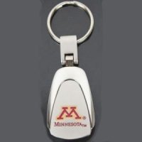 Minnesota Chrome Color Teardrop Key Chain