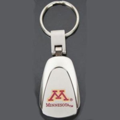 Minnesota Chrome Color Teardrop Key Chain