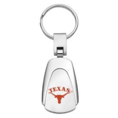 Texas Chrome Color Teardrop Key Chain