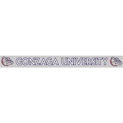 Gonzaga Bulldogs Decal Strip - Gonzaga University With Mascot