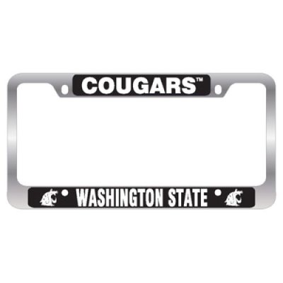 Washington State Cougars Full Color Metal License Plate Frame