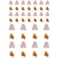 Arizona State Sun Devils Small Sticker Sheet - 2 Sheets