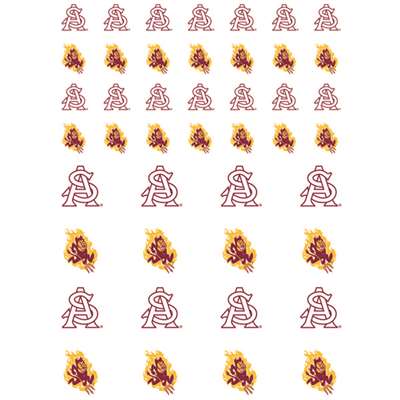 Arizona State Sun Devils Small Sticker Sheet - 2 Sheets