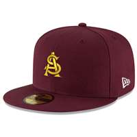 Arizona State Sun Devils New Era 5950 Fitted Baseball - Maroon