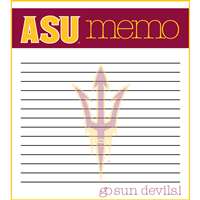 This 2 pack of memo pads features a team logo with a team color header that says Memo on each page. The body of the pad has lines and has a team logo in the background. Each pad contains 50 pages. (2 pack of 50each). Measures 4.5 inches wide by 5 inches t