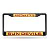 Arizona State Sun Devils Inlaid Acrylic Black License Plate Frame