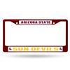 Arizona State Sun Devils Team Color Chrome License Plate Frame