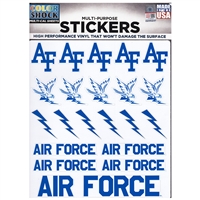 Air Force Falcons Multi-Purpose Vinyl Sticker Sheet