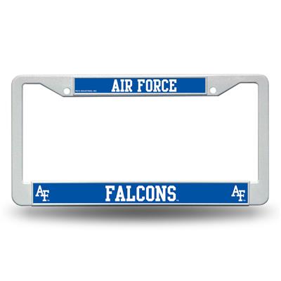 Air Force Falcons White Plastic License Plate Frame