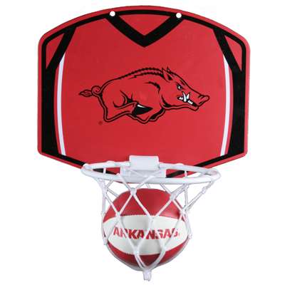 Arkansas Razorbacks Mini Basketball And Hoop Set