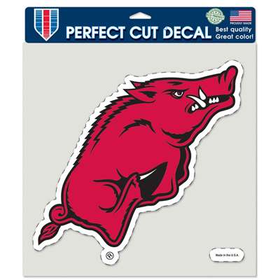 Arkansas Razorbacks Full Color Die Cut Decal - 8" X 8"