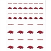 Arkansas Razor Backs Small Sticker Sheet - 2 Sheets