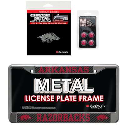 Arkansas Razorbacks 3 Piece Automotive Fan Kit