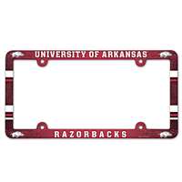 Arkansas Razorbacks Plastic License Plate Frame