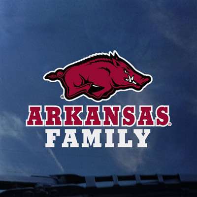 Arkansas Razorbacks Transfer Decal - Family