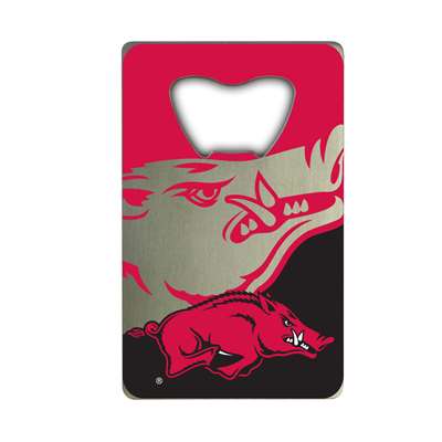 Arkansas Razorbacks Steel Credit Card Bottle Opener