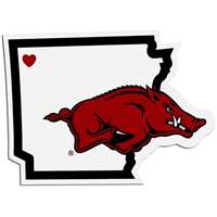 Arkansas Razorbacks Home State Decal