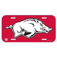 Arkansas Razorbacks Plastic License Plate