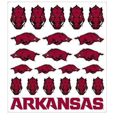 Arkansas Razorbacks Multi-Purpose Vinyl Sticker Sheet