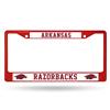 Arkansas Razorbacks Team Color Chrome License Plate Frame