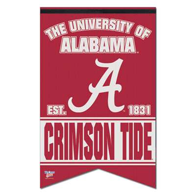 Alabama Crimson Tide Premium Felt Banner - 17" X 26"