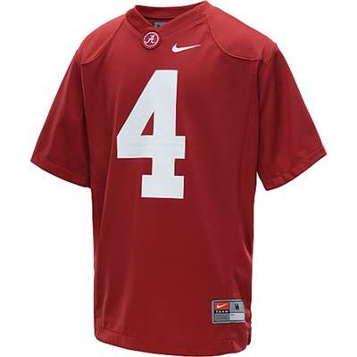 Nike Alabama Crimson Tide Youth Replica Football Gameday Jersey - Crimson #4