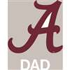 Alabama Crimson Tide Transfer Decal - Dad