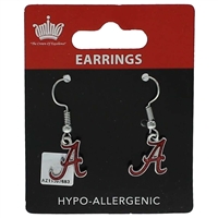 Alabama Crimson Tide Glitter Dangler Earrings