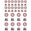 Alabama Crimson Tide Small Sticker Sheet - 2 Sheets