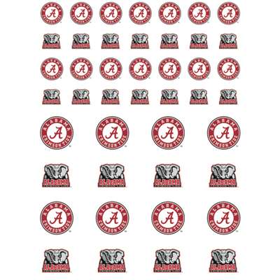 Alabama Crimson Tide Small Sticker Sheet - 2 Sheets