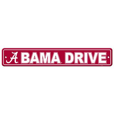 Alabama Crimson Tide Plastic Street Sign