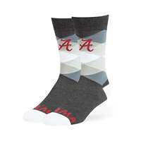 Alabama Crimson Tide 47 Brand Prescott Argyle Dress Socks