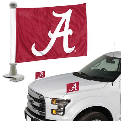 Alabama Crimson Tide Vehicle Ambassador Flag - 2 Pack