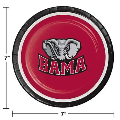 Be ready for game day! Cheer on your favorite college team with these full color, sturdy style, paper lunch/snack/cake plates. This set of 8 plates are a high quality addition to any gathering. Measures 7 inches. Officially licensed by the NCAA and manufa