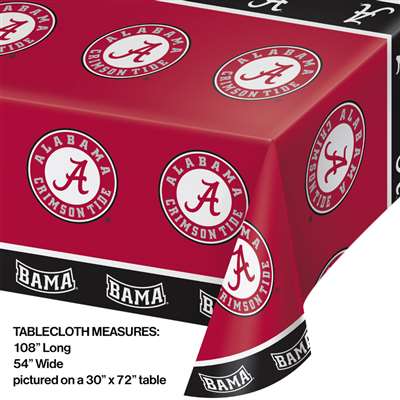 Be ready for game day! Cheer on your favorite college team with this full color, plastic team table cover! Measures 108 inches long by 54 inches wide. Officially licensed by the NCAA and manufactured in the USA.