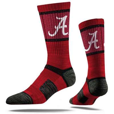 Alabama Crimson Tide Strideline Premium Crew Sock - Crimson