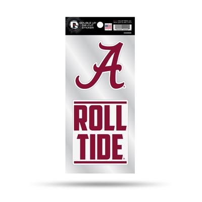 Alabama Crimson Tide Double Up Die Cut Decal Set