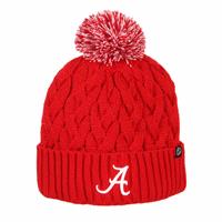 Alabama Crimson Tide Zephyr Womens Sherpa Pom Knit