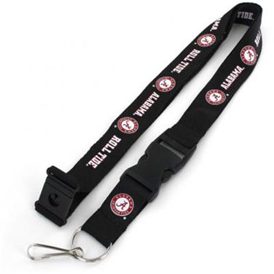 Alabama Crimson Tide Logo Lanyard - Black