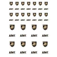 Army Black Knights Small Sticker Sheet - 2 Sheets