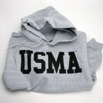 Army Black Knights Usma Hooded Sweatshirt By Champion - Athletic Heather Gray Hoody