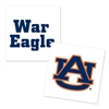 Auburn Tigers Temporary Tattoo - 4 Pack