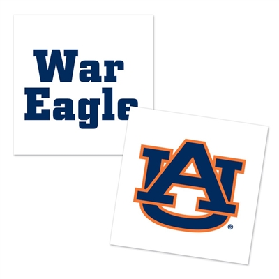 Auburn Tigers Temporary Tattoo - 4 Pack