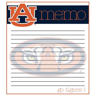 Auburn Tigers Memo Note Pad - 2 Pads